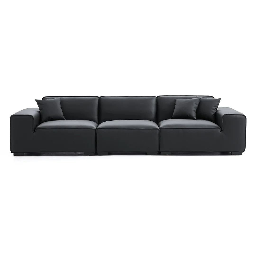 BASSO 4 seater genuine leather sofa
