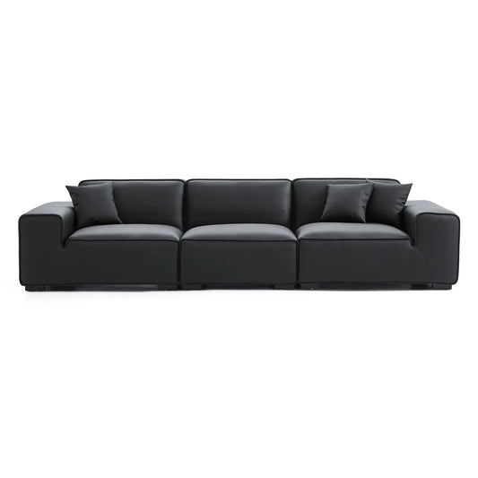 BASSO 4 seater genuine leather sofa
