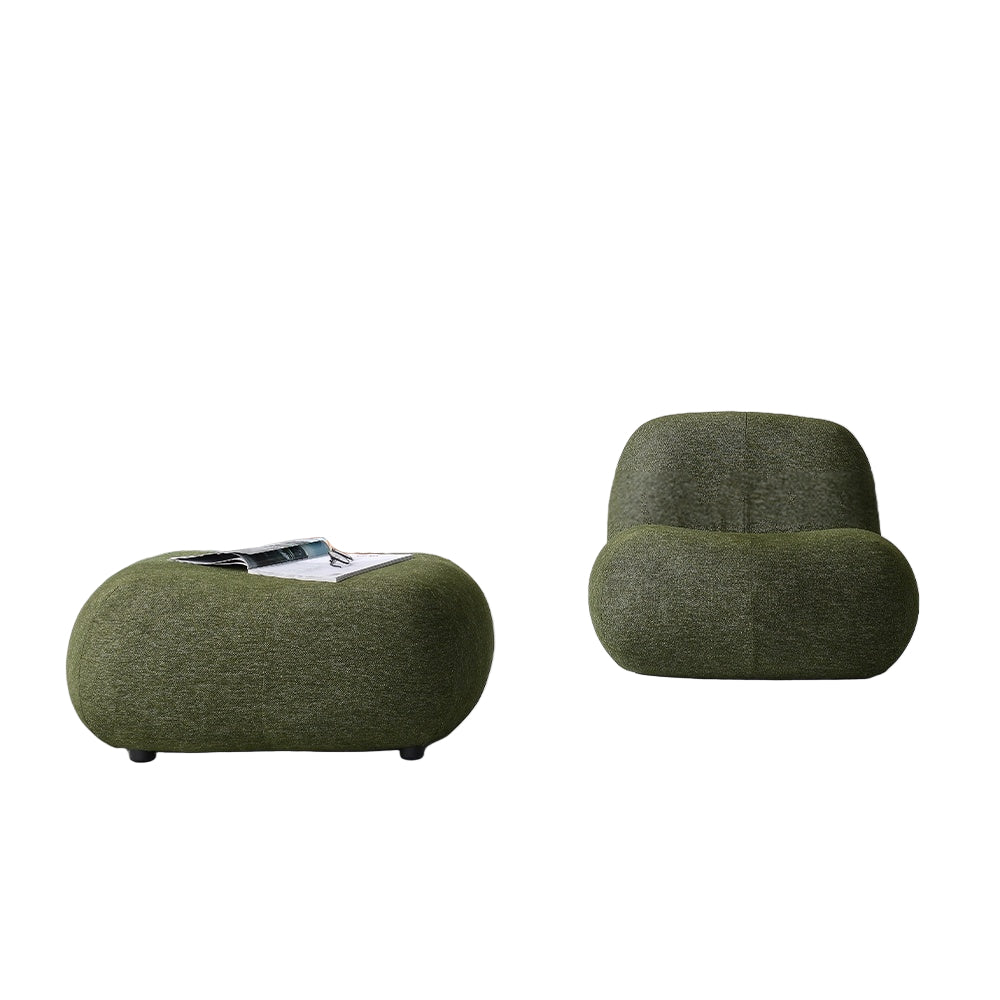 PARISIAN designer chair & ottoman
